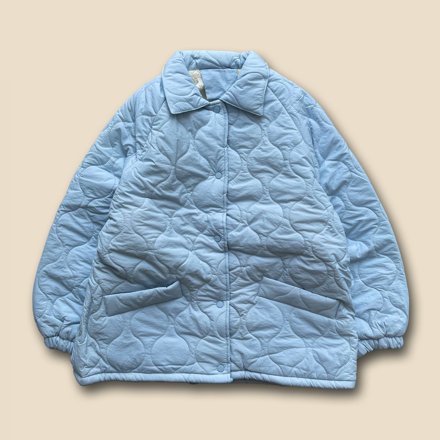 【SAMPLE】WATA AME quilting jacket / blue