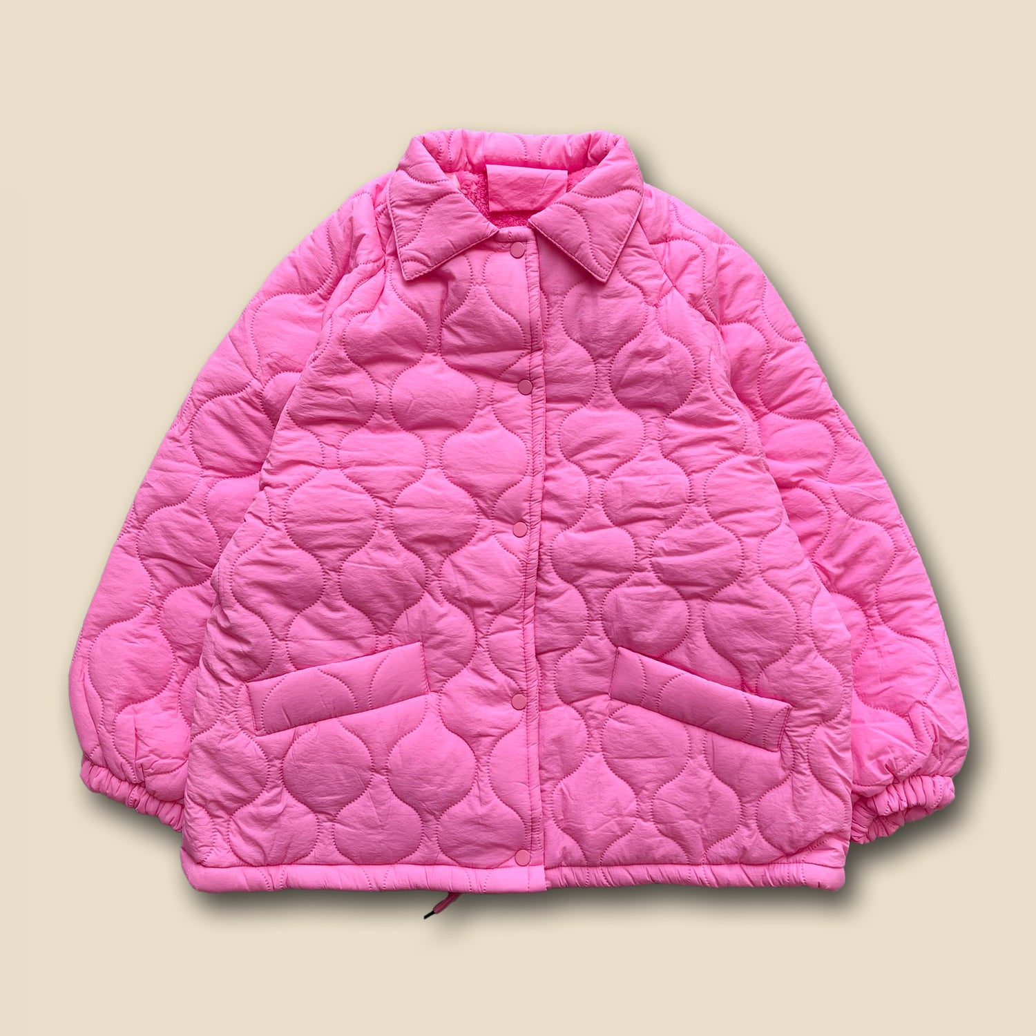 【SAMPLE】WATA AME quilting jacket / pink