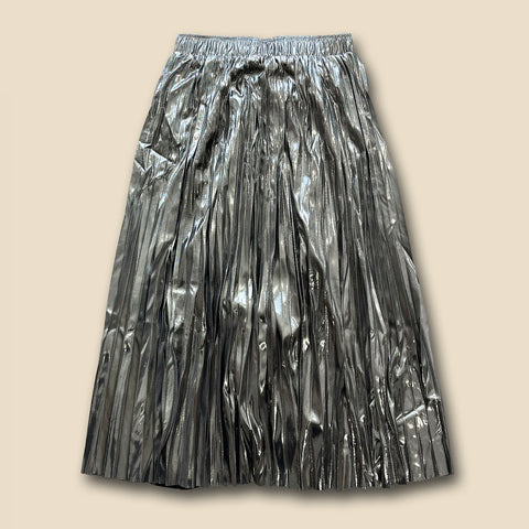 【SAMPLE】gira-gira pleats skirt / silver