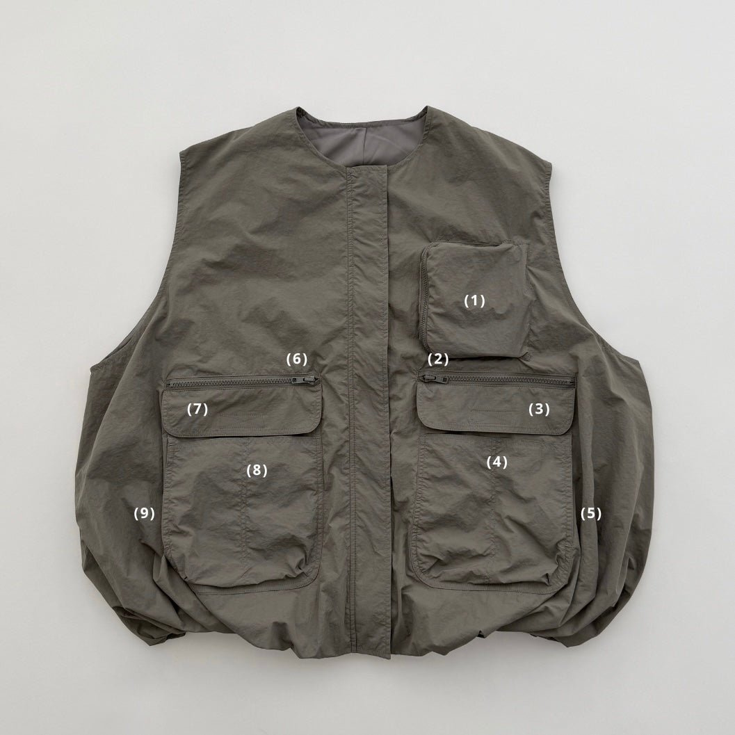 9pockets buddy vest / gray