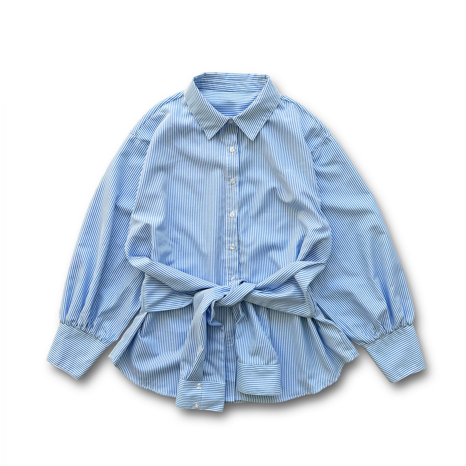 KOSHIMAKI stripe shirt / blue