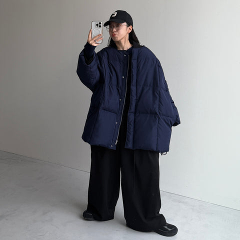 【選べるポケット】perfect silhouette down / navy
