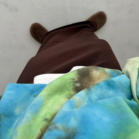 daily daily super stretch pleats skirt / brown [FREE or LONG]