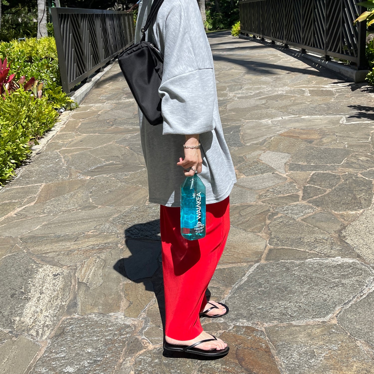 daily daily super stretch pleats skirt / cherry red [FREE or LONG]