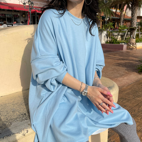 super loose light sweatee / sky blue [3size]