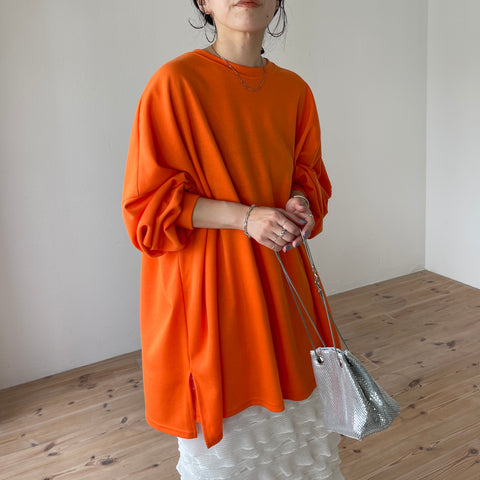super loose light sweatee / orange [3size]