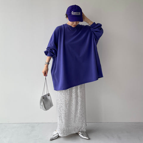 super loose light sweatee / purple [3size]