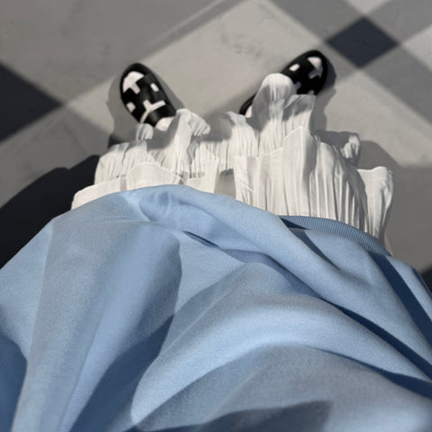 flamenco skirt / ivory