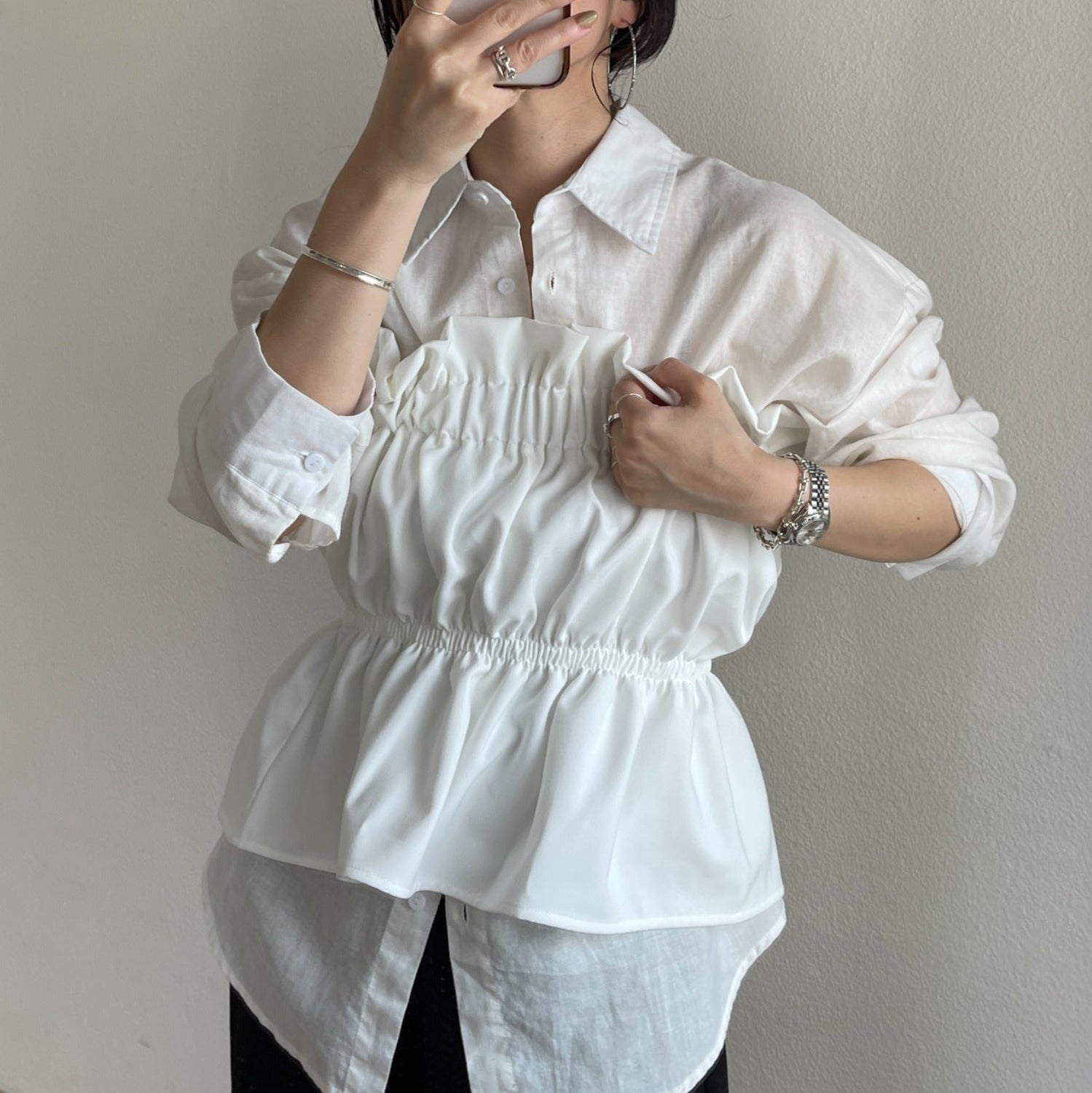 plus one bustier (綺麗目ツルッと素材)