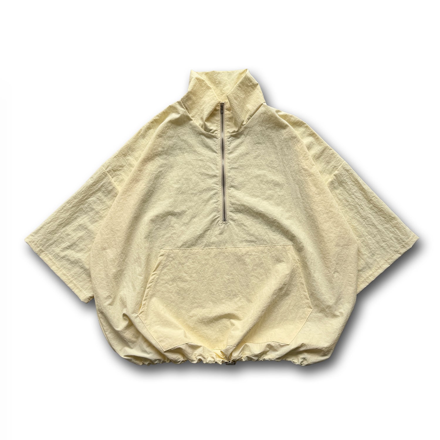 【2点SET】half zip nylon set up / light yellow