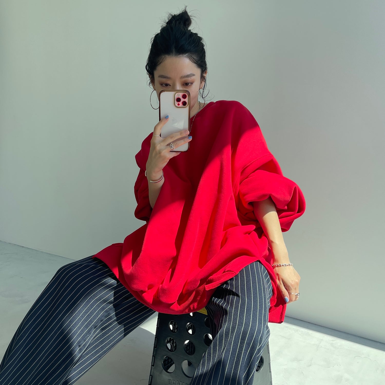 OSUMITSUKI sweat / red [SHORT or FREE]