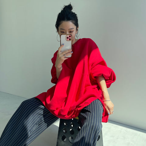 OSUMITSUKI sweat / red [SHORT or FREE]