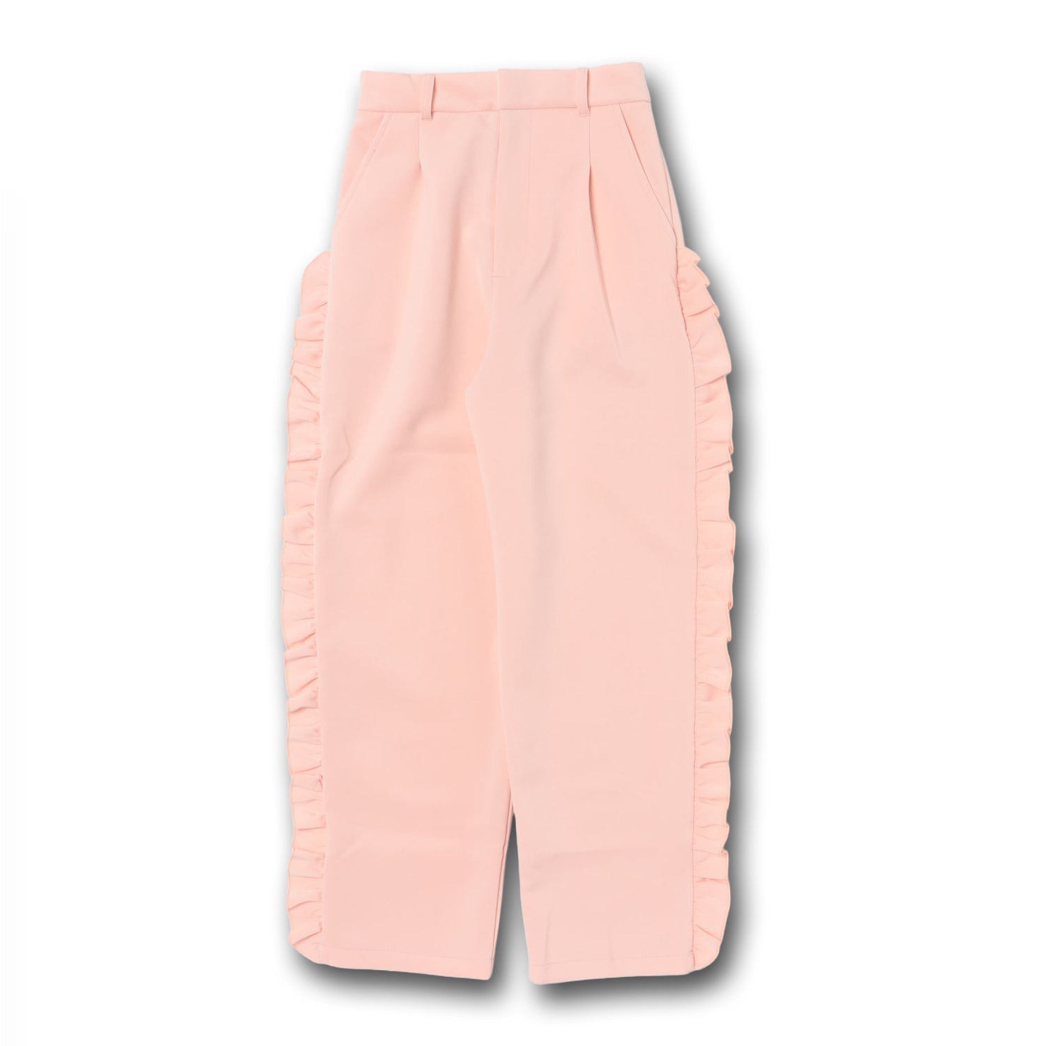 【SAMPLE】side frill whip pants / pink