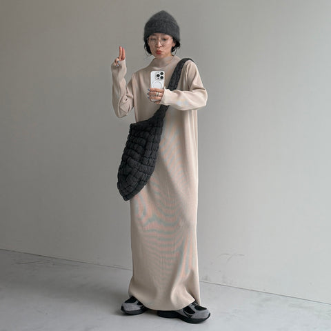 daily daily super stretch pleats one piece / ivory [FREE or LONG]プチハイ