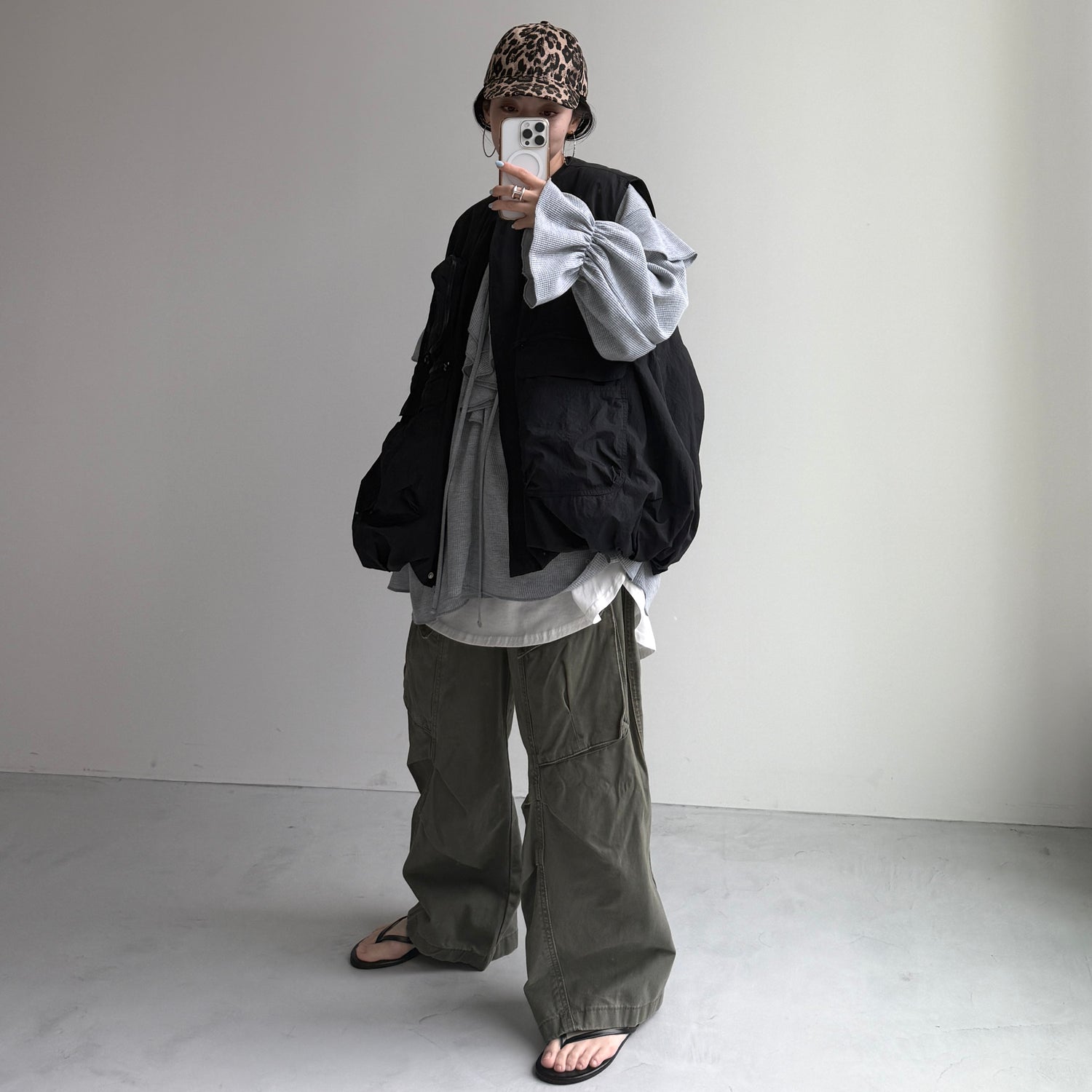 vintage like curve cargo pants / khaki