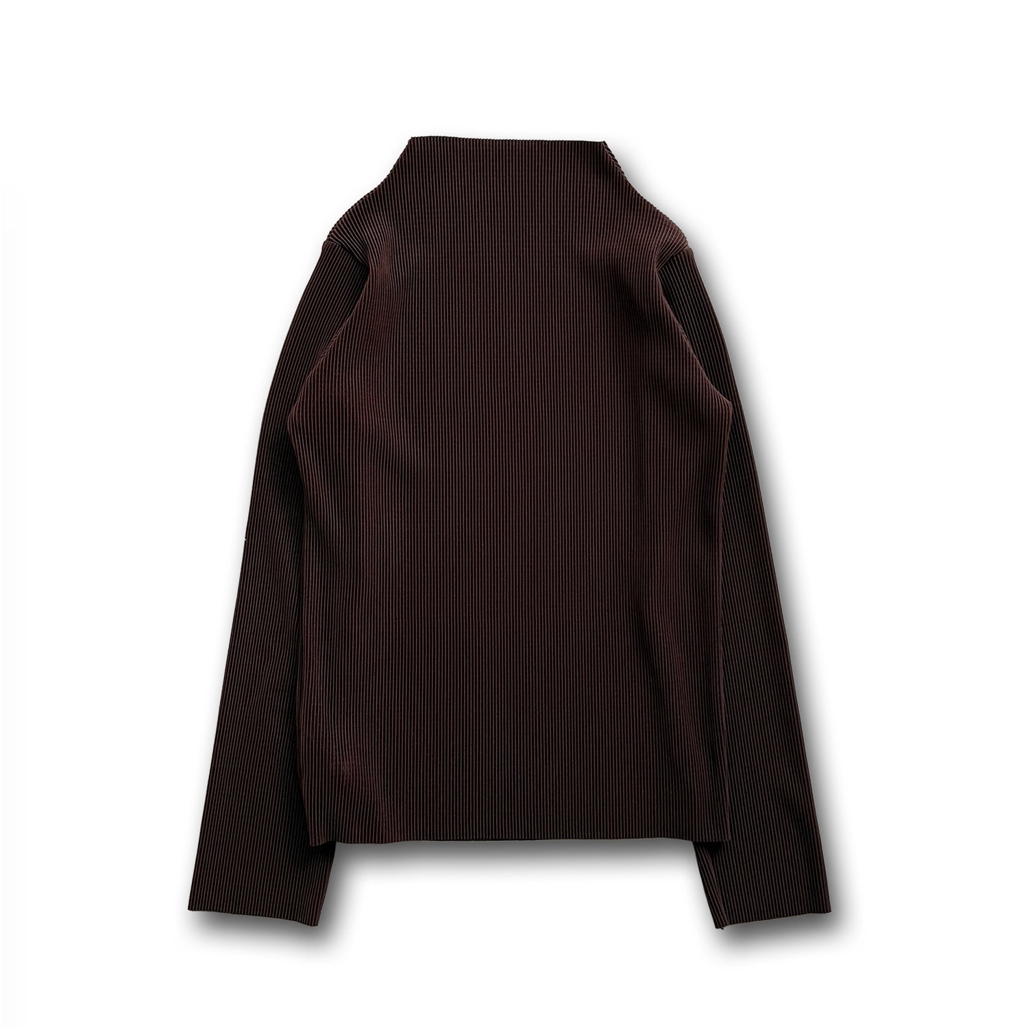 【公式サイト限定カラー】daily daily super stretch pleats tops / brown (プチハイのみ)