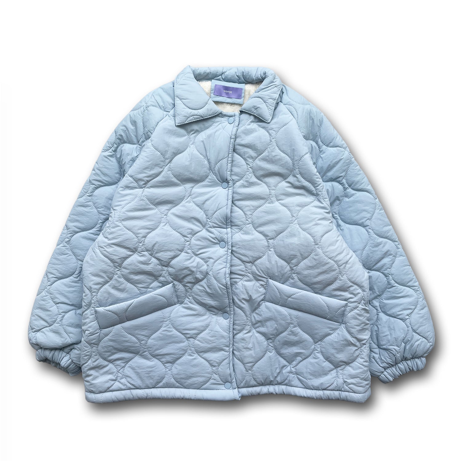 WATA AME quilting jacket / sky blue