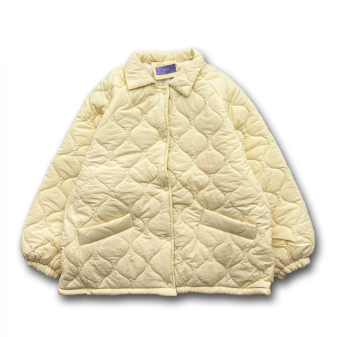 WATA AME quilting jacket / light yellow