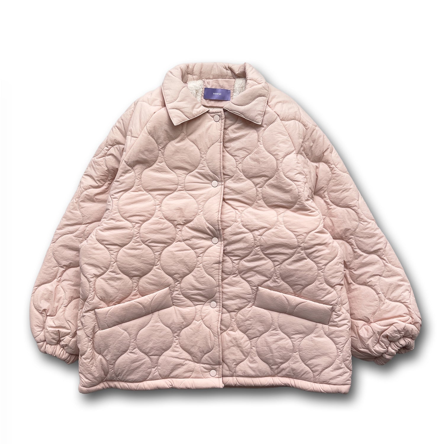 WATA AME quilting jacket / baby pink