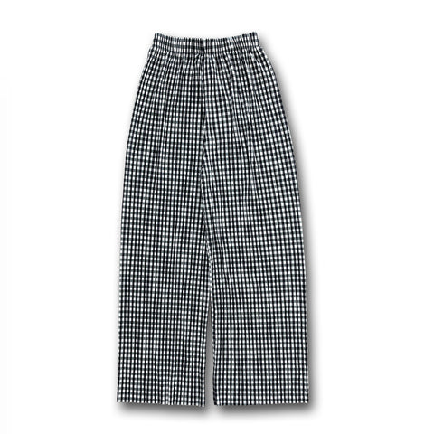 24h CHECK PANTS / black