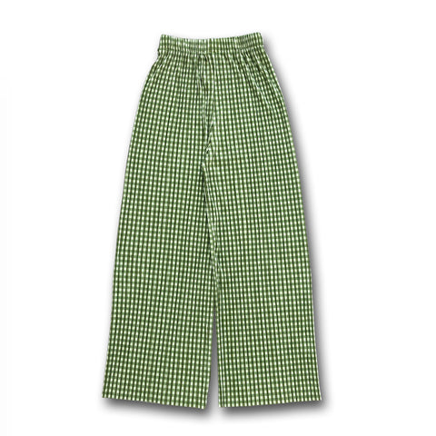 24h CHECK PANTS / green