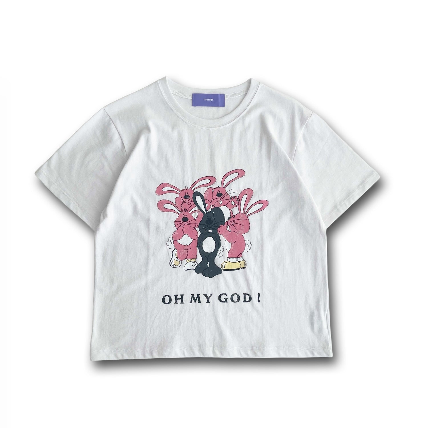 【SAMPLE】rabbit mini tee / pink