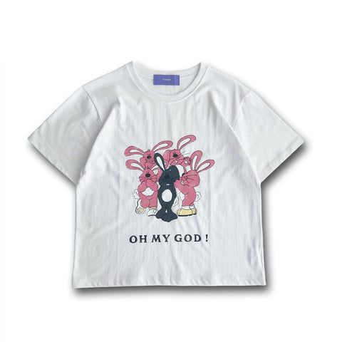 【SAMPLE】rabbit mini tee / pink
