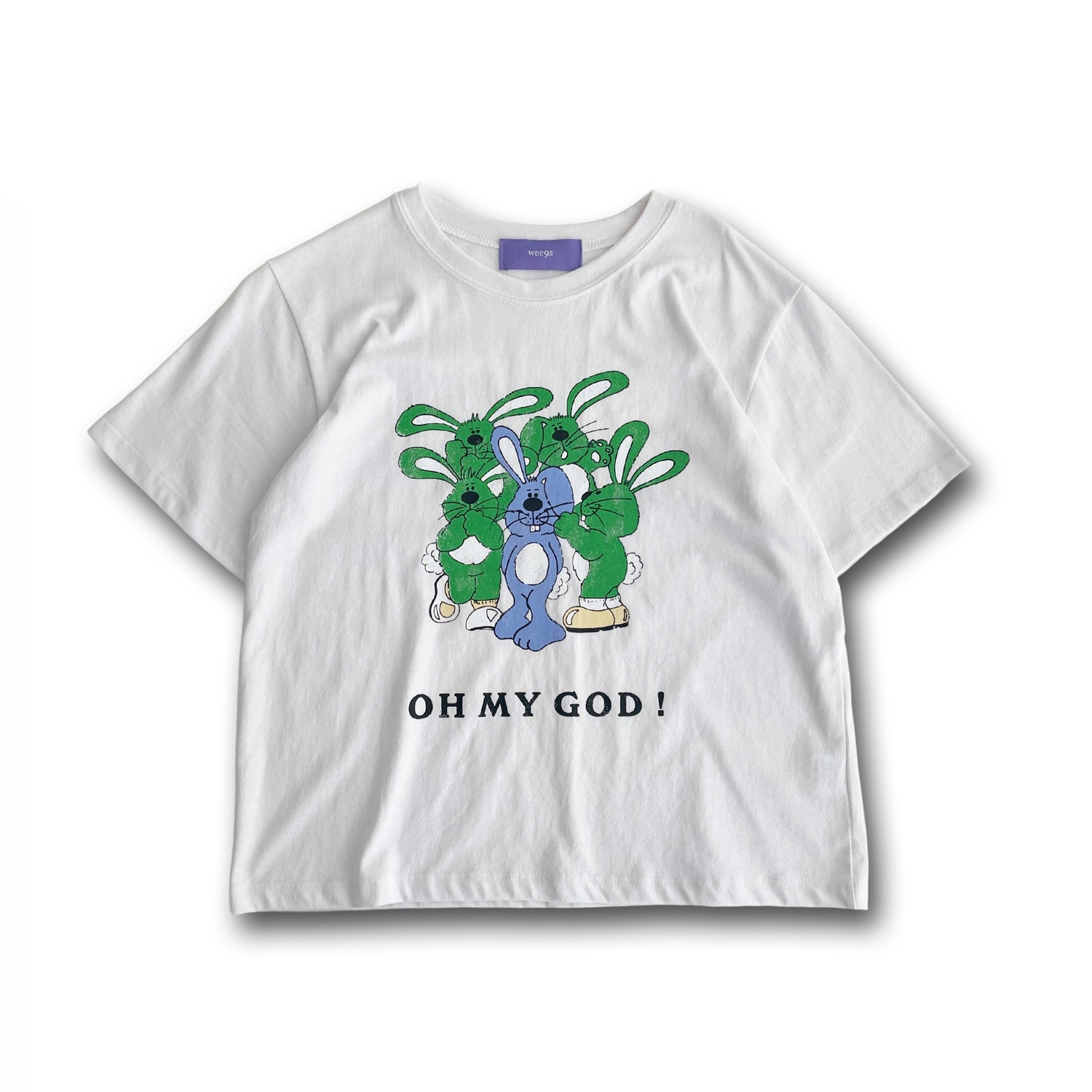 【SAMPLE】rabbit mini tee / green