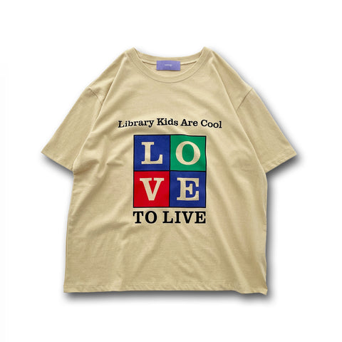 【SAMPLE】love tee / yellow