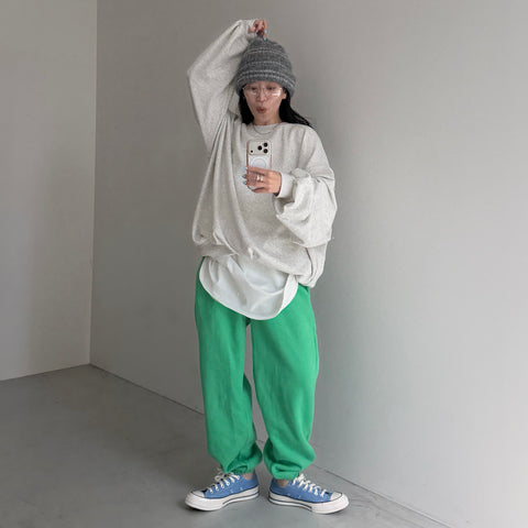 CANDY SWEAT PANTS / green