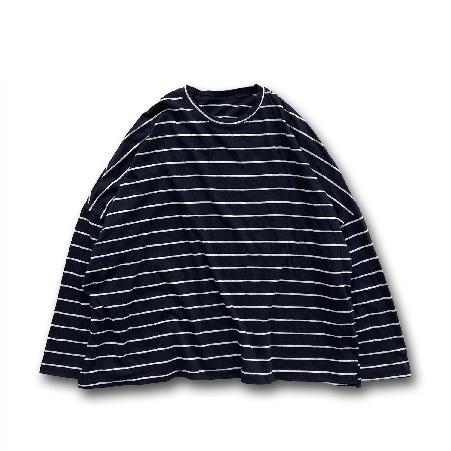 【SAMPLE】nice border long tee / black