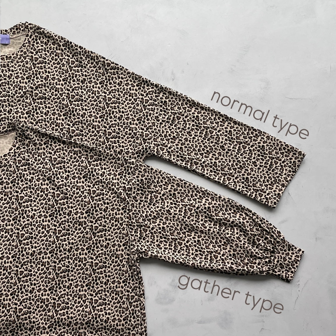 【選べる袖口】LEOPATTEE