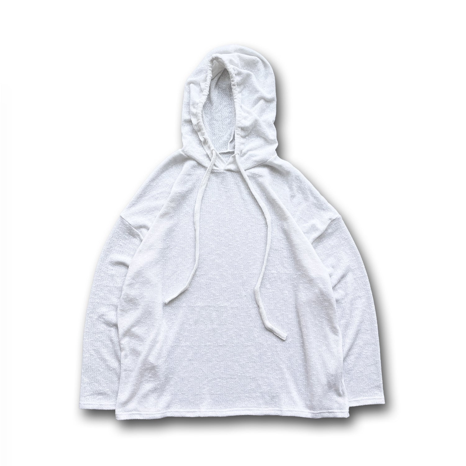 【SAMPLE】sheer hoodie long tee / ivory