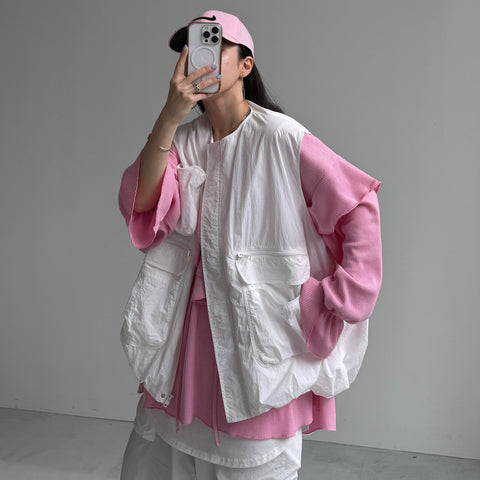 9pockets buddy vest / white