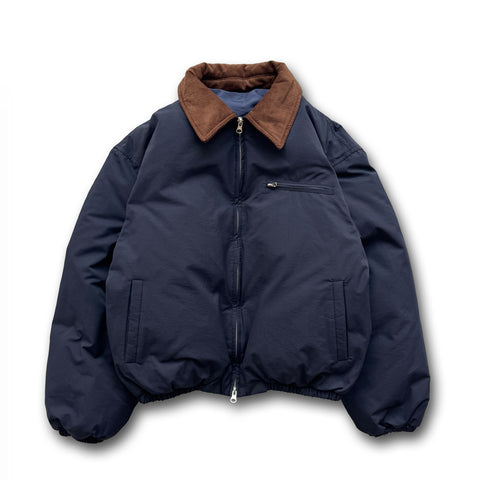 working girl down  jacket / navy