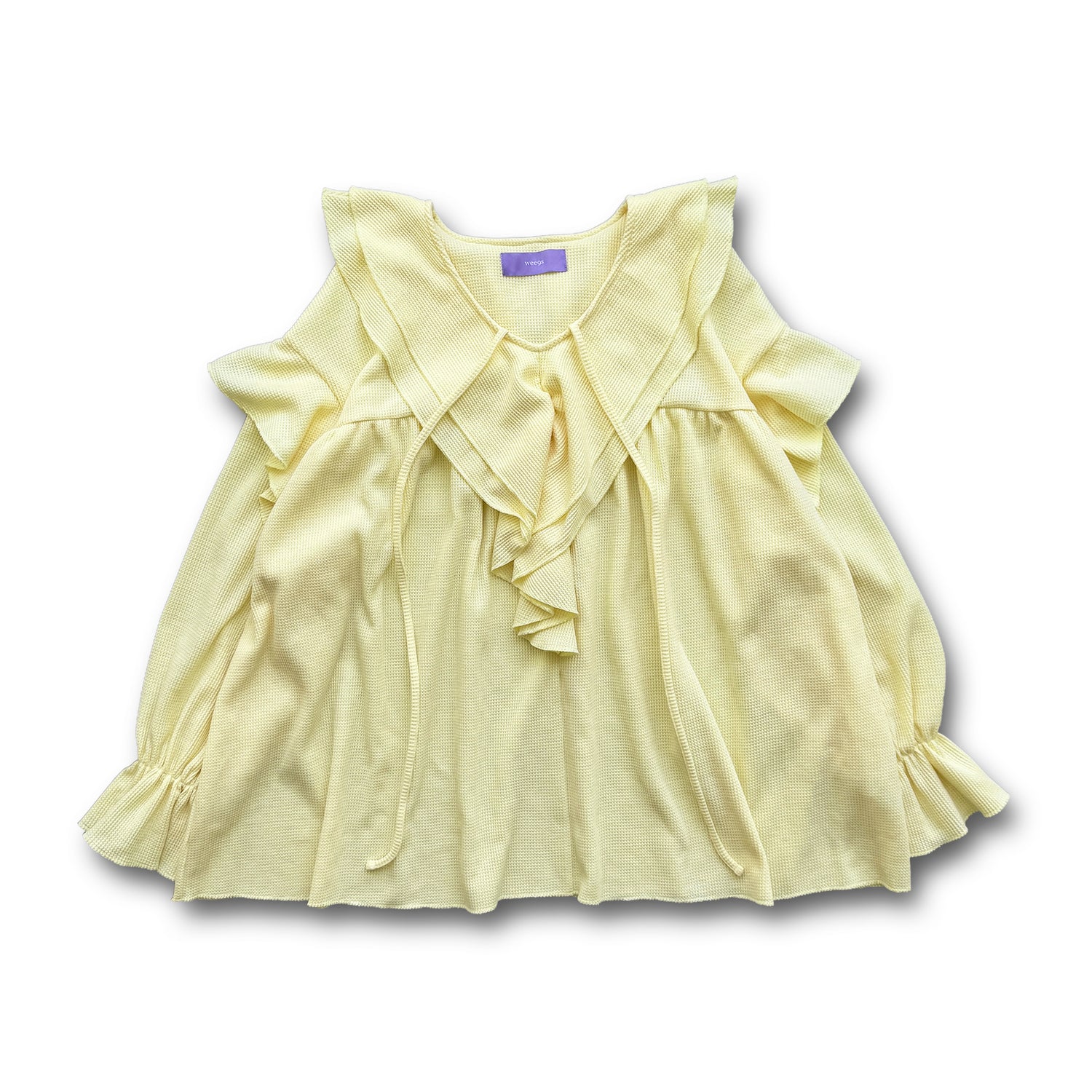 WAFFRILL TOPS / light yellow
