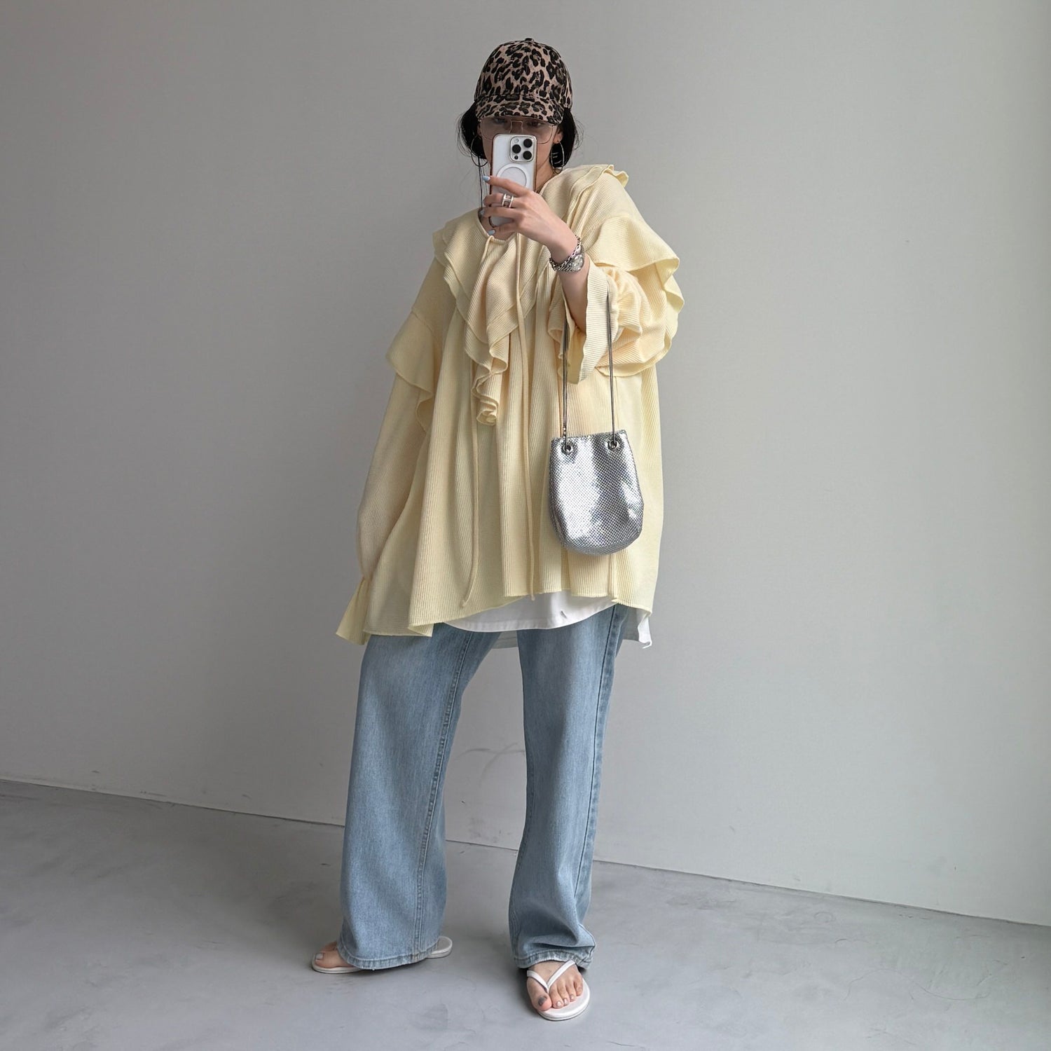 WAFFRILL TOPS / light yellow