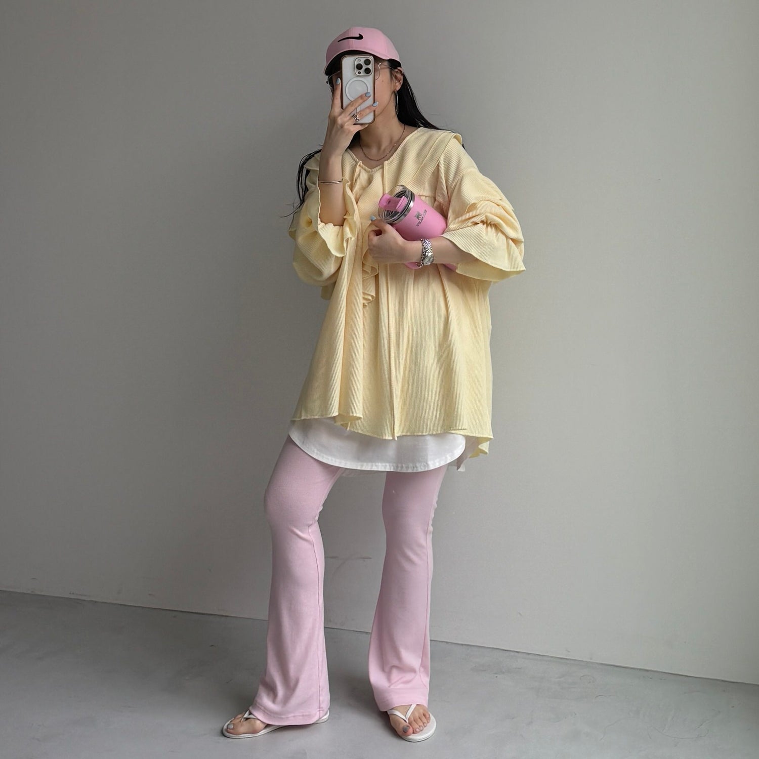 WAFFRILL TOPS / light yellow