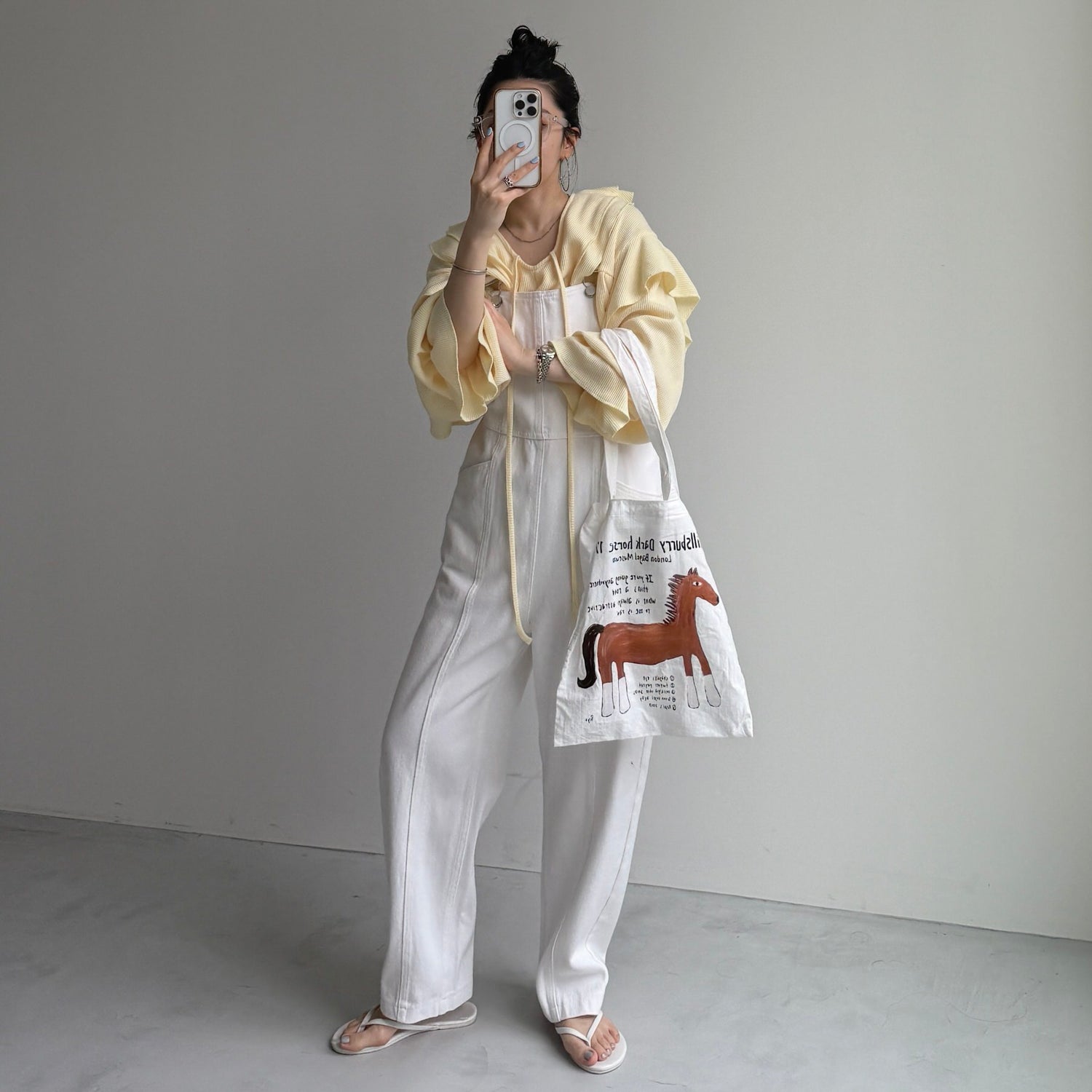 WAFFRILL TOPS / light yellow