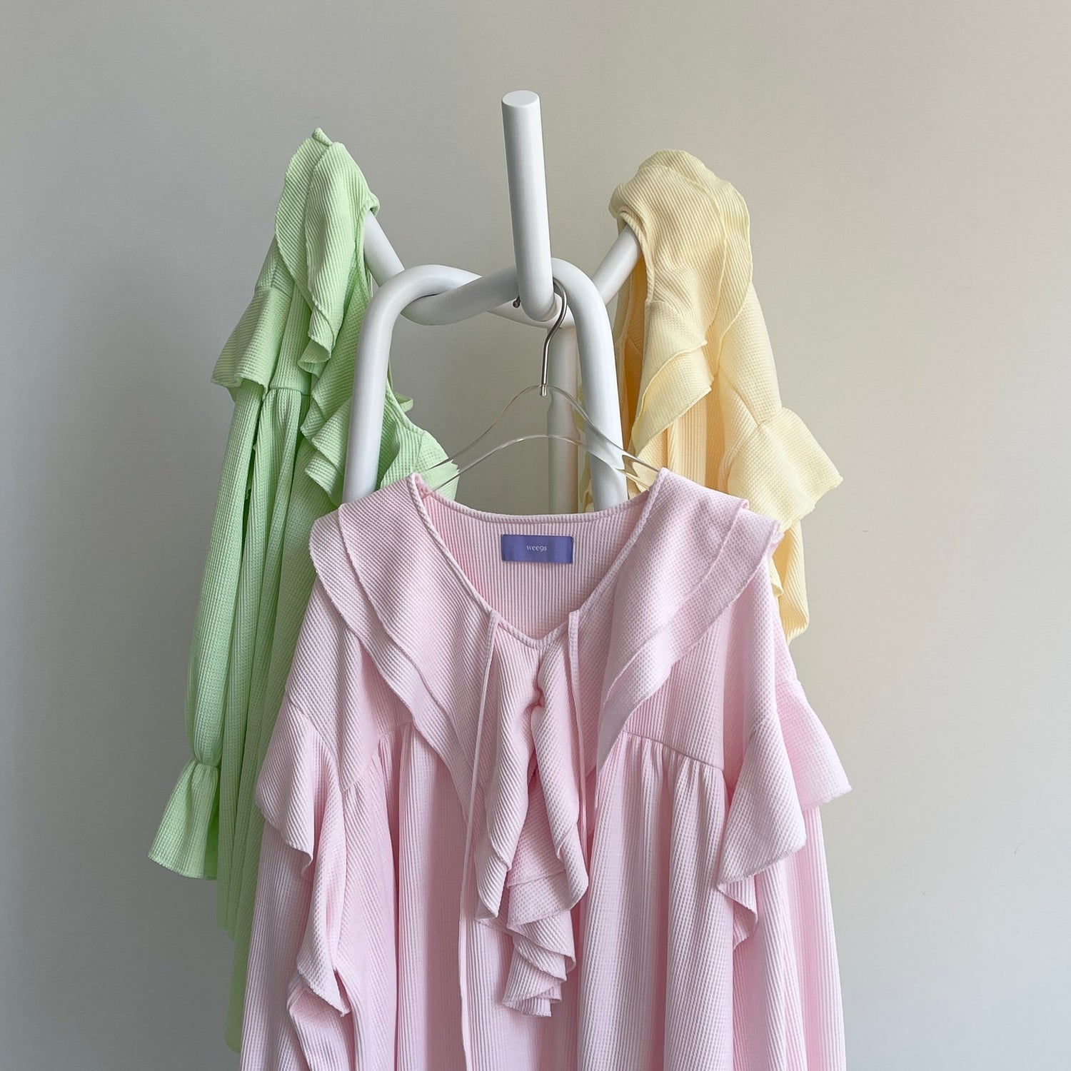 WAFFRILL TOPS / light yellow