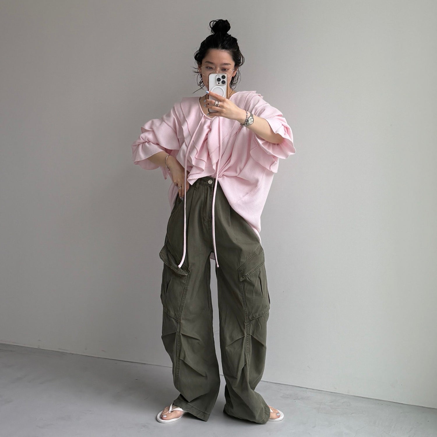 WAFFRILL TOPS / baby pink
