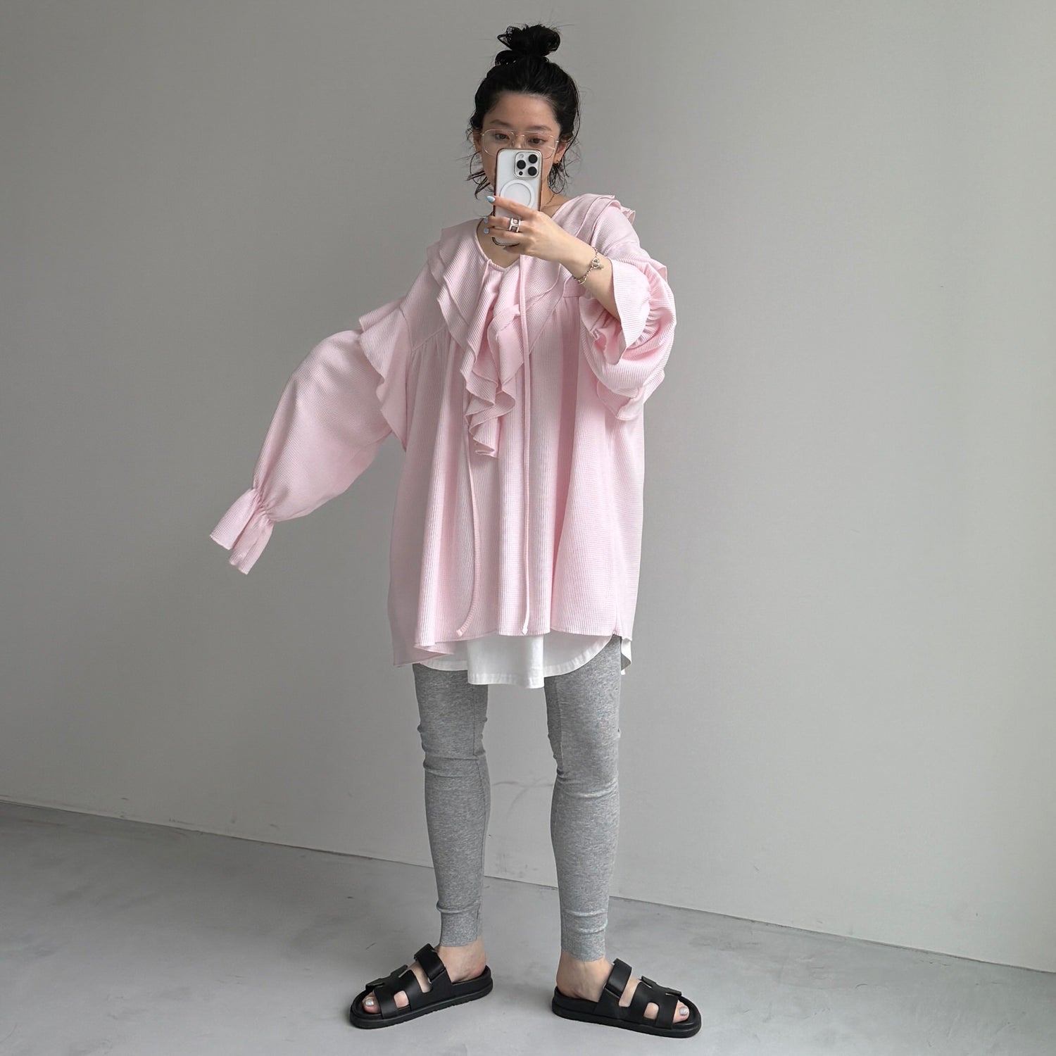 WAFFRILL TOPS / baby pink
