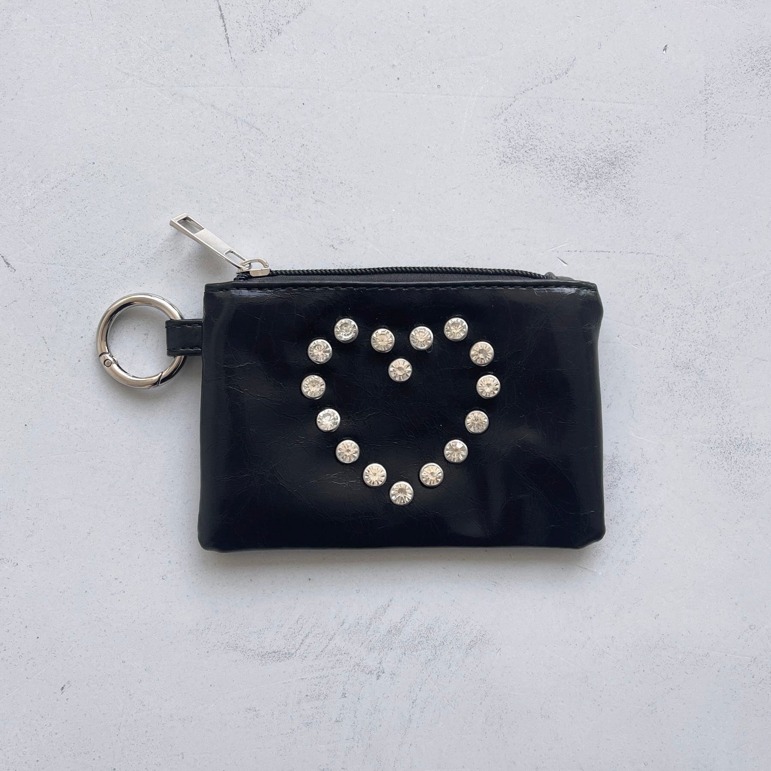 heart studs wallet
