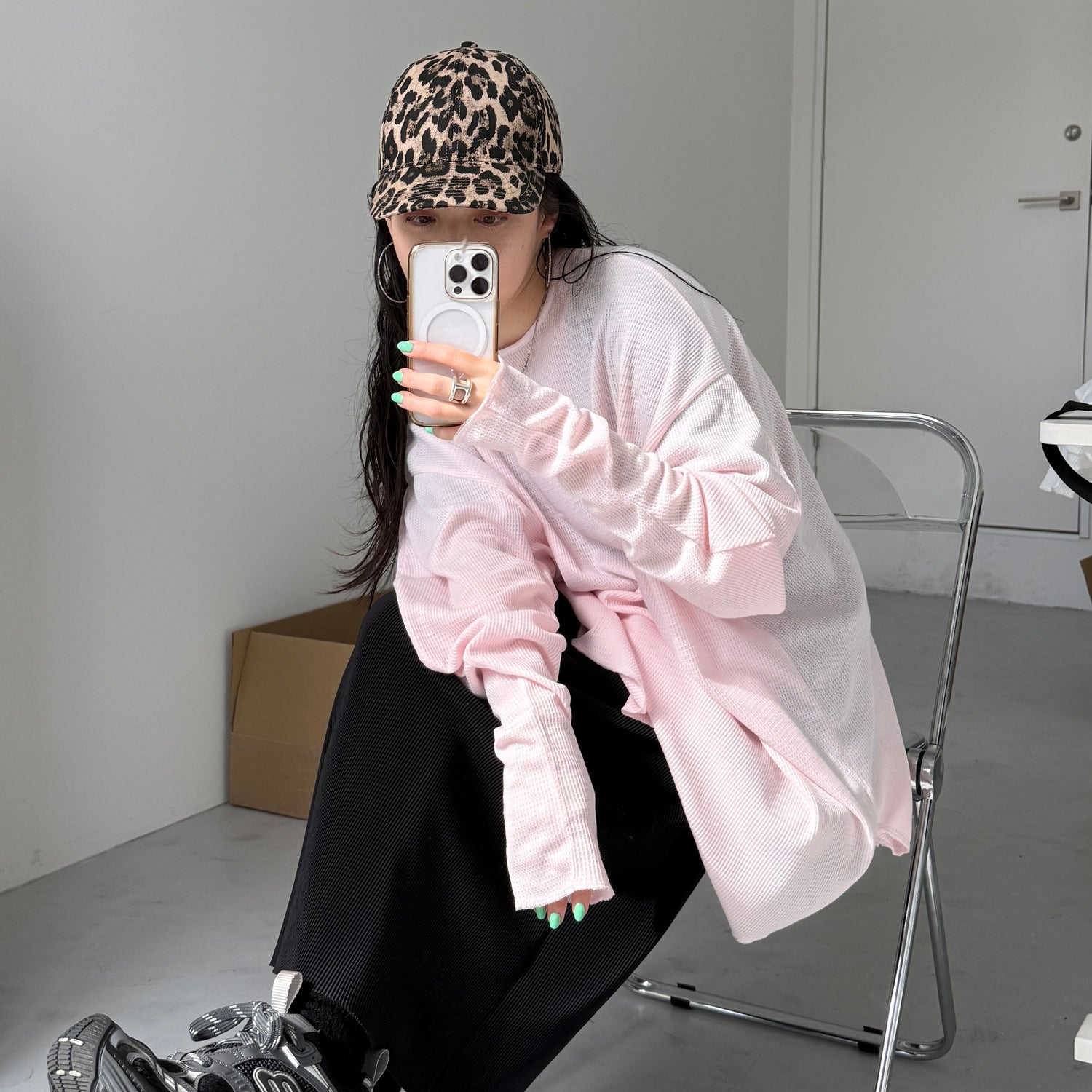 WAFFLE NAGASODE CHIRARISM / baby pink