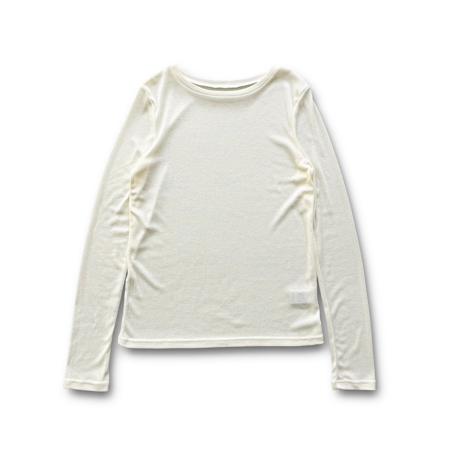 KASANE sheer tee / white