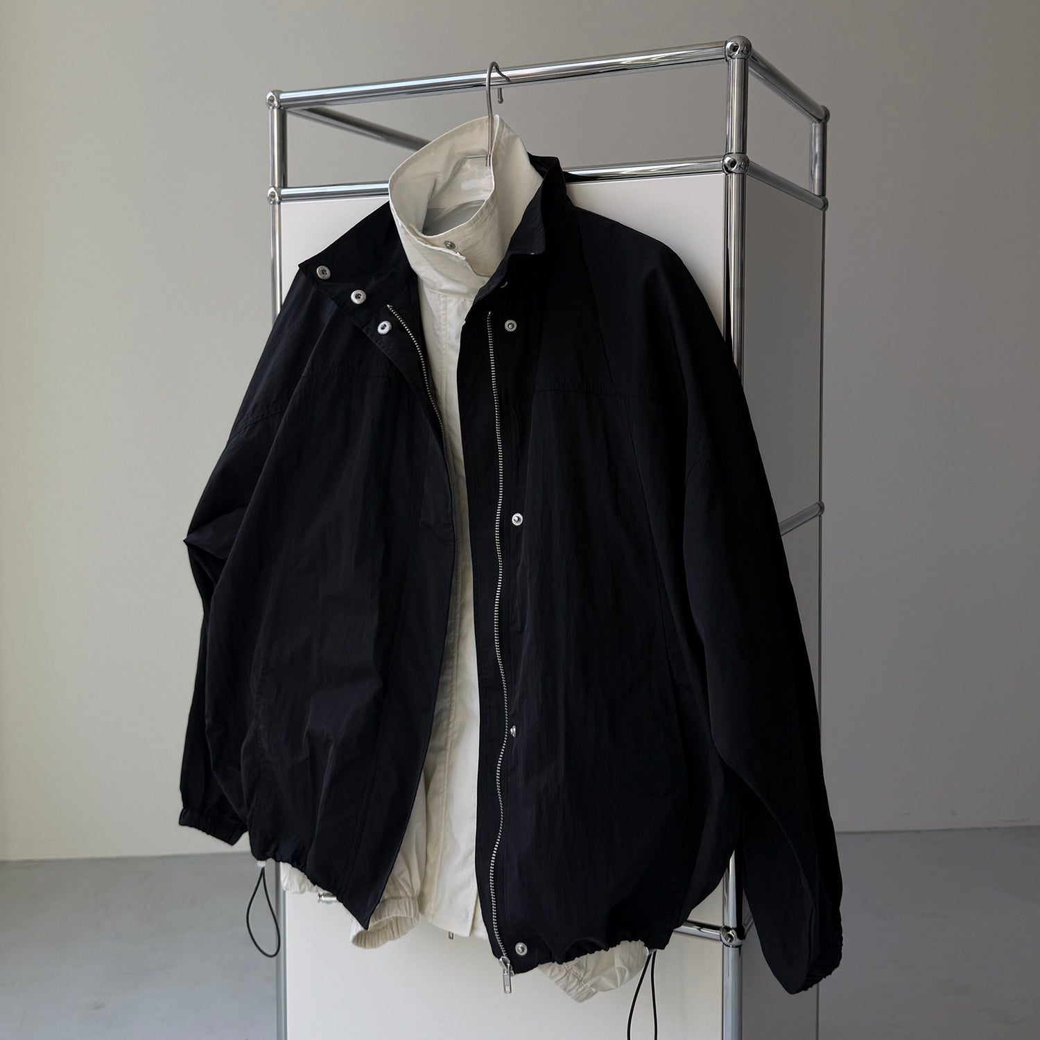 OHANAMI nylon blouson / black