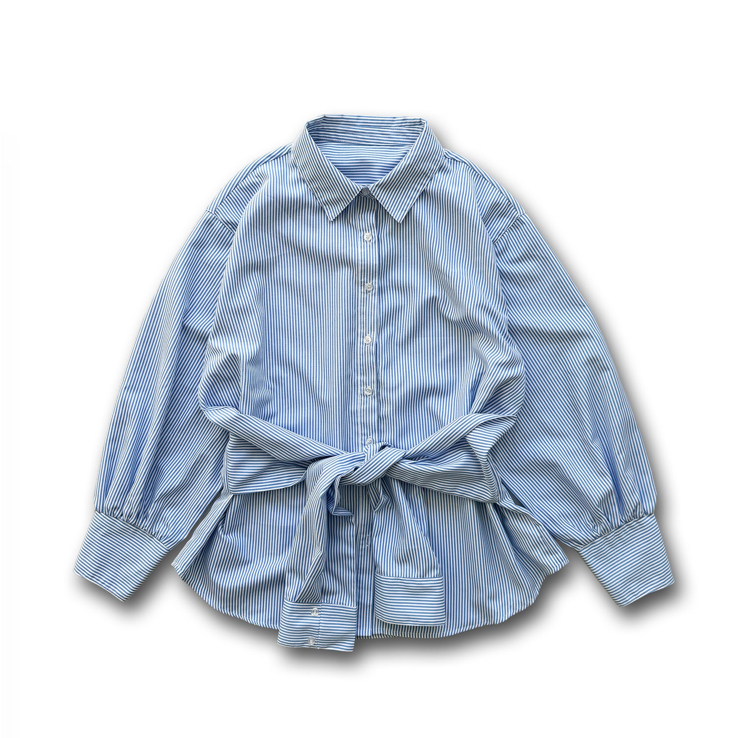 KOSHIMAKI stripe shirt / blue