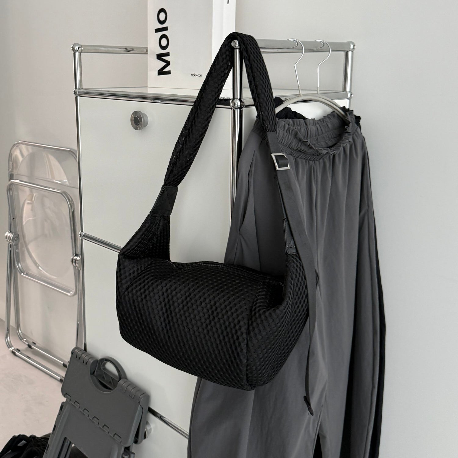 air mesh bag / black