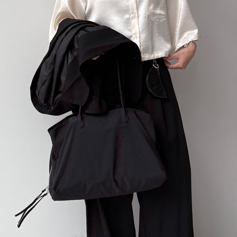 daily boston bag / black