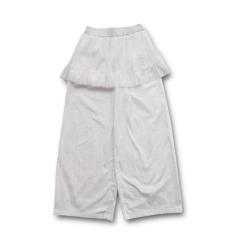 【SAMPLE】tulle layered pants / ivory